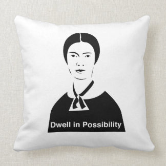 Emily Dickinson-Halt im Möglichkeits-Kissen Kissen