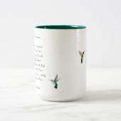 Emily Dickinson Hummingbird Zwei-Tone-Kaffee-Tasse Zweifarbige Tasse (Mittel)
