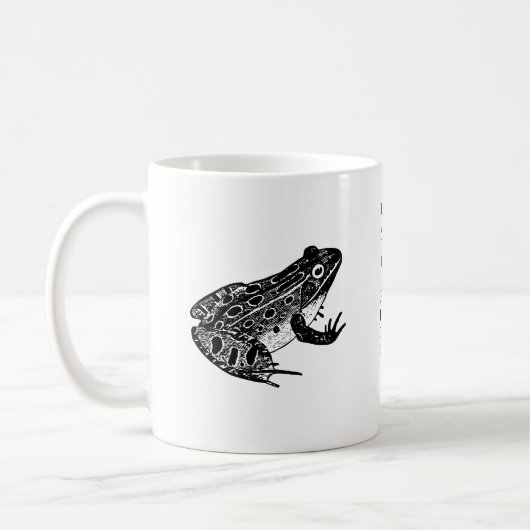 Emily Dickinson "Ich bin niemand!" Frosch-Tasse Kaffeetasse (Links)