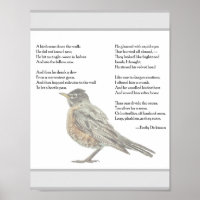 Emily Dickinson "Im Garten" Gedichtposter