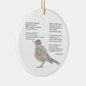 Emily Dickinson "In Garden" Gedicht Keramik Ornament (Rechts)