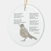 Emily Dickinson "In Garden" Gedicht Keramik Ornament (Links)