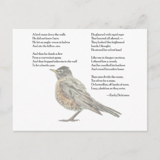 Emily Dickinson "In Garden" Gedicht Postkarte