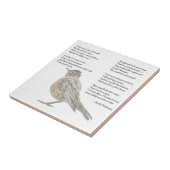 Emily Dickinson "In Garden" Gedicht Tile Fliese (Seite)