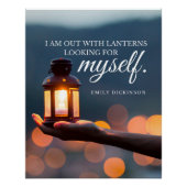 Emily Dickinson Inspirational Quote Typografie Poster (Vorderseite)