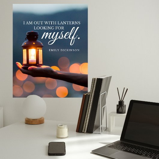 Emily Dickinson Inspirational Quote Typografie Poster