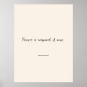 Emily Dickinson Literary Author Quote Script  Poster (Vorne)