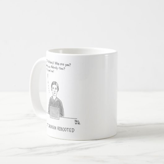 Emily Dickinson neu gestartet Kaffeetasse (Vorderseite Links)