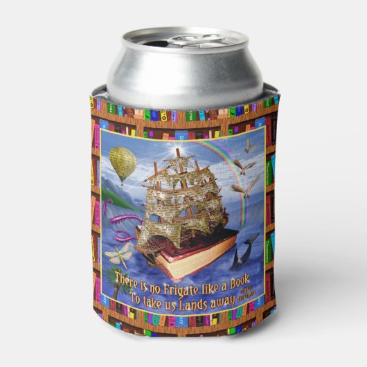 Emily Dickinson No Frigate Book Poem Readers Scene Dosenkühler (Kanne Vorderseite)