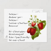 Emily Dickinson "Over the Fence" Gedicht Postcard Postkarte (Vorne/Hinten)