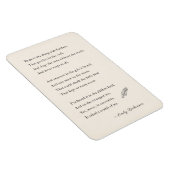 Emily Dickinson Poem Magnet, Hoffnung, Federn Magnet (Rechte Seite)