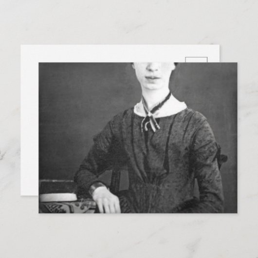 Emily Dickinson Postkarte (Vorne/Hinten)