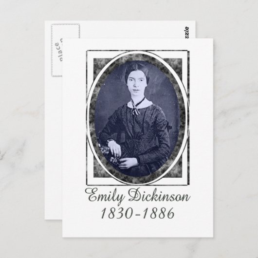 Emily Dickinson Postkarte (Vorne/Hinten)