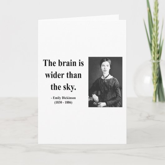 Emily Dickinson Quote 3b Karte (Vorderseite)