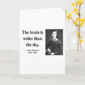 Emily Dickinson Quote 3b Karte (Gelbe Blume)