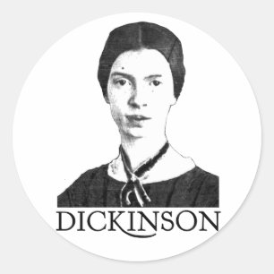 Emily Dickinson Runder Aufkleber
