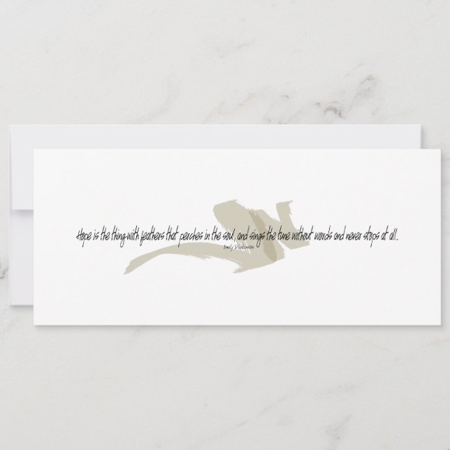 Emily Dickinson the thing with Feathers quote (Vorderseite)