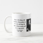 Emily Dickinson-Zitat 1b Kaffeetasse (Links)