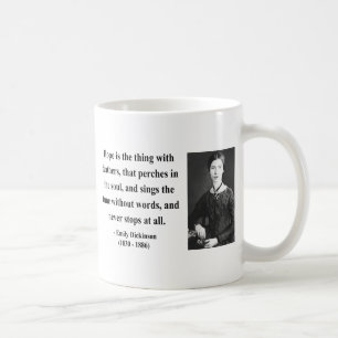 Emily Dickinson-Zitat 1b Kaffeetasse
