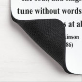 Emily Dickinson-Zitat 1b Mousepad (Ecke)
