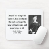 Emily Dickinson-Zitat 1b Mousepad (Mit Mouse)