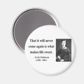 Emily Dickinson Zitat 5b Magnet (Vorderseite/Rückseite)