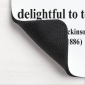 Emily Dickinson-Zitat 7b Mousepad (Ecke)