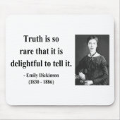 Emily Dickinson-Zitat 7b Mousepad (Vorne)