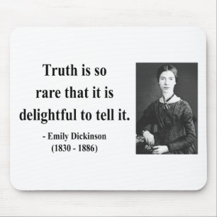Emily Dickinson-Zitat 7b Mousepad