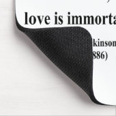 Emily Dickinson-Zitat 8b Mousepad (Ecke)