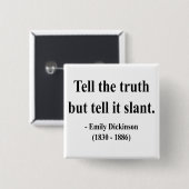 Emily Dickinson-Zitat 9a Button (Vorne & Hinten)