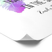 Emily Dickinson zitiert Hoffnung mit federischer K Poster (Ecke)