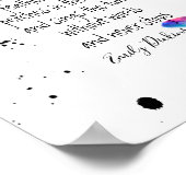 Emily Dickinson zitiert zu hoffnungsvollen Aquarel Poster (Ecke)