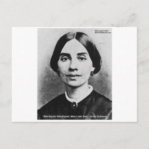 Emily Dicksinson Wild Nights Liebe Quote Geschenke Postkarte