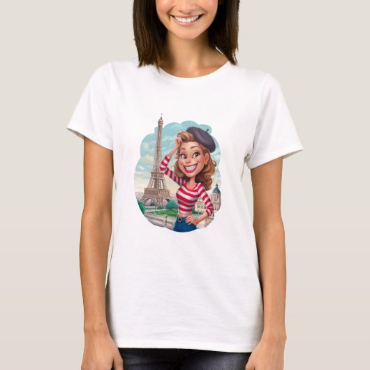 Emily em Paris sticker T-Shirt (Vorderseite)
