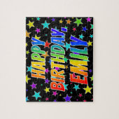 "EMILY" First Name, Fun "HAPPY BIRTHDAY" Puzzle (Vertikal)
