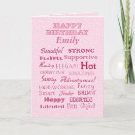 Emily Happy Birthday Words of Loise Karte