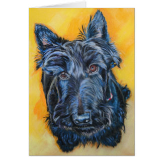 "Emily in der blauen" Scottiekarte
