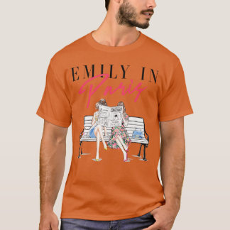 Emily in Paris Beste Freunde Journal Lesende Illus T-Shirt
