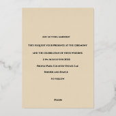 Emily & James Boho Watercolor Wedding Invitation | Folieneinladung (Rückseite)