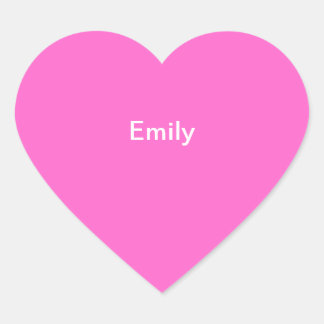 Emily Kids Name Aufkleber Personalisiert Pink Whit
