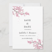 EMILY Kirschblüten Save-the-Date-Vorlage Einladung (Vorderseite)