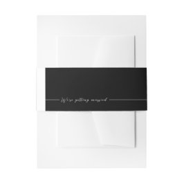 EMILY Modern Minimalistisch Monochrome Einladungsbanderole