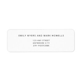 EMILY Modern Minimalistische monochrome Adressenma