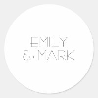 EMILY Modern Minimalistische Monochrome Hochzeitsa