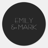 EMILY Modern Minimalistische Monochrome Hochzeitsa