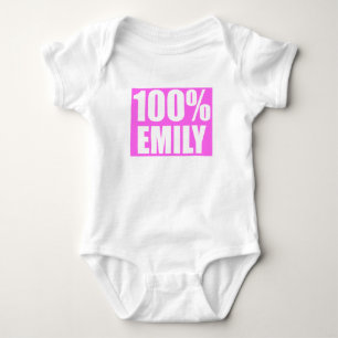 Emily name baby strampler