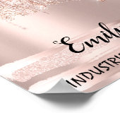 Emily Name bedeutet Geburtstag 16. Bridal Geschenk Poster (Ecke)