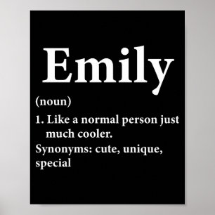 Emily Name Bedeutung Lustig D Poster