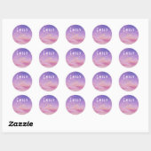 Emily Name Custom Stickers Round Sun Boho Hippie (Blatt)